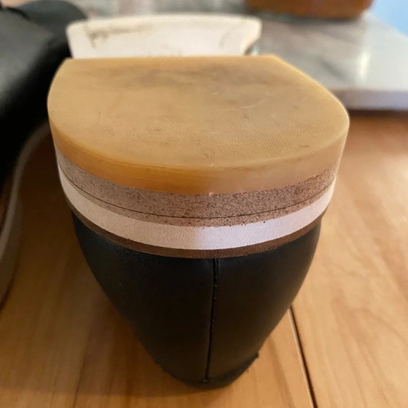 Men's Calvin Klein Aggussie Derby Oxfords Shoes Size 11 Black Leather - Picture 9 of 13